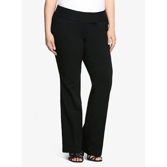 torrid Pants - Torrid 18 Tall Black Relaxed Stretch Trouser Pant